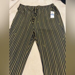 MICHAEL KORS CHAIN
LINK MIDNIGHT BLUE
ELASTIC WAIST CASUAL
PANTS NWT